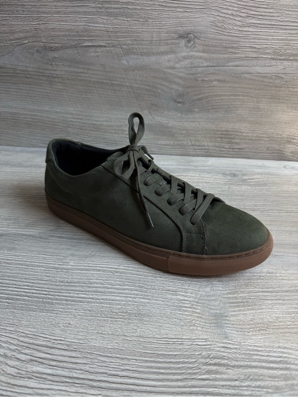 New Alfani Grayson Men's Sneakers Interior neutral olive color size 12M